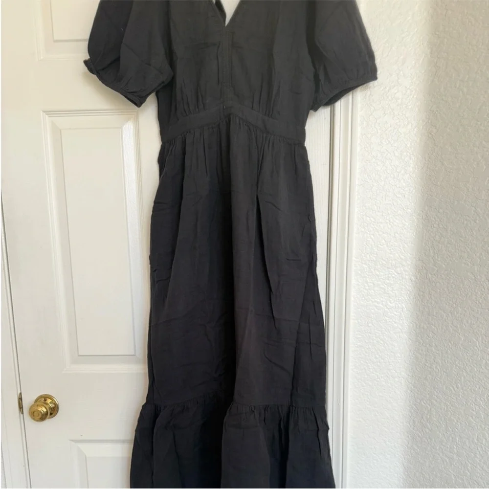 NWT GAP Cotton Gauze Open Back Midi Dress Cottage Peasant Small S - Picture 7 of 9